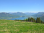Blick vom Gipfel zum Wolfgangsee