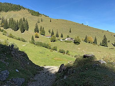 Blick zur Wuhrsteinalm...