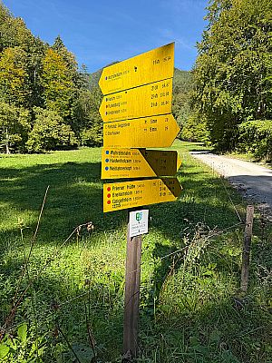 ...und wählen so den kürzeren Anstieg zum Breitenstein