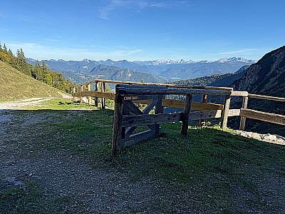 Auf der Terrasse der Wirtsalm