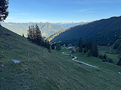 ...in Richtung Wuhrsteinalm