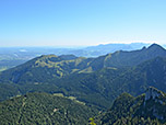 Blick Richtung Chiemsee und Chiemgauer Alpen, ...