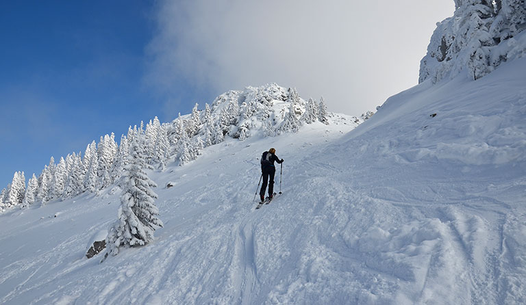 Breitenstein (1622 m) als Skitour