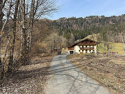 ...und steuern dann auf einen Hof zu