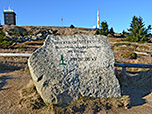 Gedenkstein an der ehemaligen Grenze