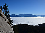 Blick zum Kaisergebirge