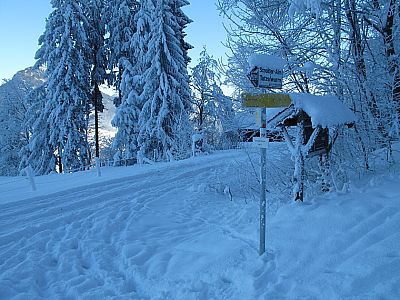 Hier biegen wir rechts ab...