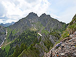 Blick zur Großen Klammspitze