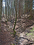 Blick auf den Graben