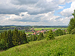 Blick zurück auf Buching