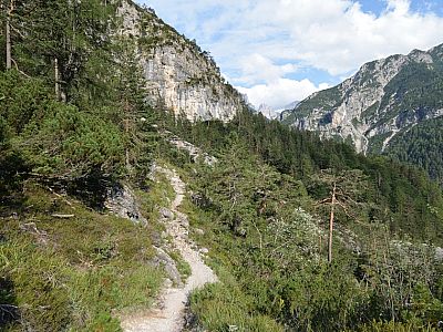 ... diesmal den Weg zum Rifugio Pordenone wählen