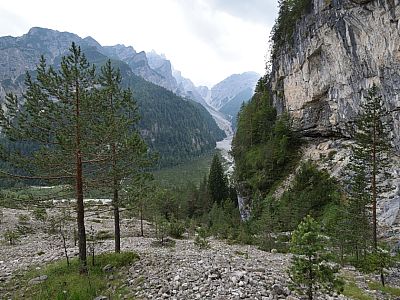 Der Ausblick zurück Richtung Parkplatz