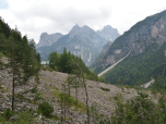 Der Blick nach Osten Richtung Rifugio Pordenone