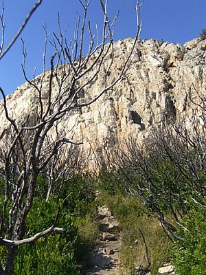 Auf die Wände zu...