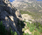 Steil bergab