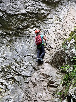 Auch hier entschärfen Drahtbügel den Aufstieg