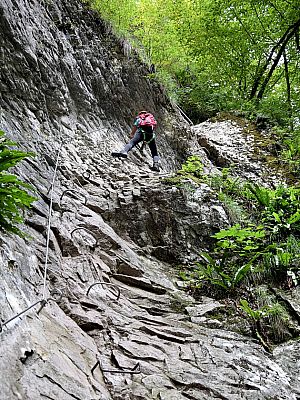 Im B-Gelände kommen wir gut voran