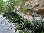 Auf der rechten Seite des Torrente Sallagoni