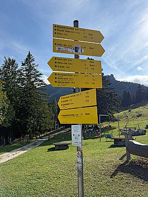 ...orientieren wir uns in Richtung Rachlalm