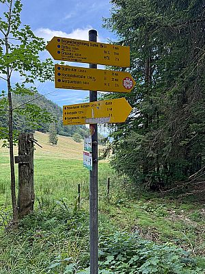 ...und biegen rechts ab Richtung Hochplatte