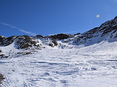 Die Route führt nach Südosten 