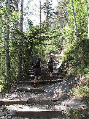 ...und weiter über Stufen...