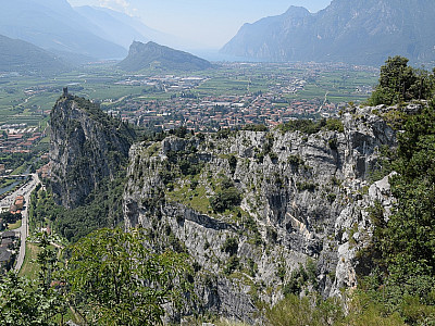 Von der Madonna hat man einen guten Blick auf den Routenverlauf