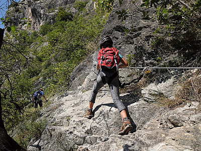Die Kletterstücke bewegen sich ...