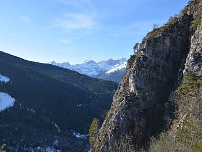 Der letzte Blick auf die Brenta Dolomiten ...