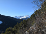Im Westen können wir die Spitzen der Brenta Dolomiten bewundern
