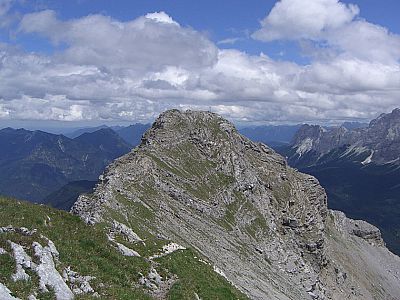 Blick von der Upsspitze zum Daniel