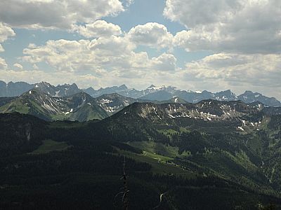 Blick nach Südwesten Richtung Karwendelgebirge