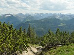Zunächst steigen wir ein Stück im Süden ab