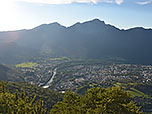 ...und wir genießen den Tiefblick auf Bad Reichenhall