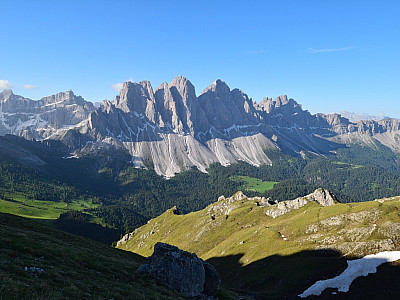 Der Sass Rigais bleibt der Blickfang im Süden