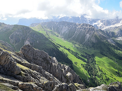 Die Schlüterhütte vor dem Sobutsch
