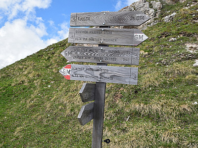 Auch von der Zanser Alm aus, wird der Günther-Messner-Steig gerne begangen