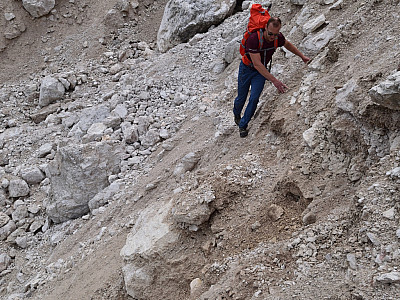 Manche Rinnen sind unangenehme zu queren