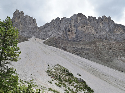 Ein letzter Blick zur Nordwand, ... 