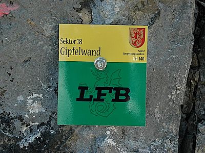 die Gipfelwand.