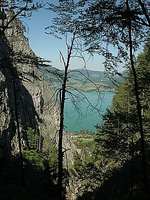 schnell wieder runter.