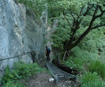 der Absteig auf dem Wanderweg