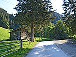 Wir starten unsere Wanderung am Parkplatz Grundlehen im Ellmautal
