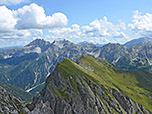 Blick zu Faulkogel und Rothorn