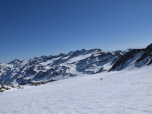 Der Ausblick zurück auf den Zufrittkamm