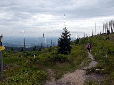 ... und halten uns wenig später rechts nach Westen ...