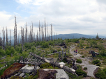 Der Blick zum Hochficht im Südosten