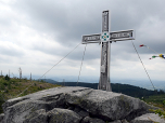 Das Gipfelkreuz des Plöckenstein 