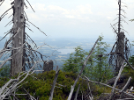 Im Osten ist der Stausee Lipno zu sehen