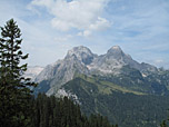 Blick zur Hochblasse und zur Alpspitze